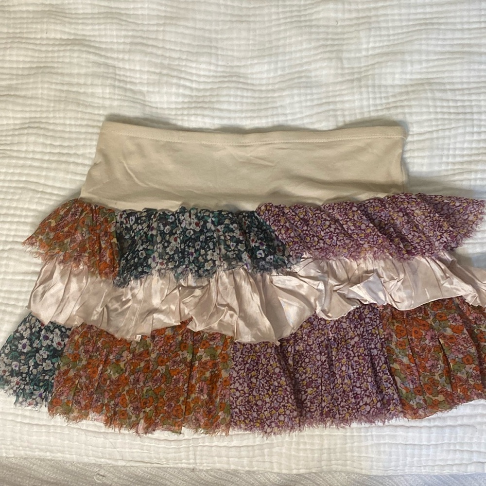 Free People x-small ruffle layered skirt